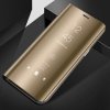 SES Zrkadlové plastové flip Huawei P30 - zlaté