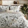 Takoy Obliečky bavlna farba biela oceľová s botanickým motívom SPRING 49-HF-464106 220x200 70x80