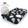 DRYBED Premium Vet Bed Kruhy čierny + šedý + biely 100 x 75 cm