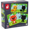 Janod puzzle duonimo Nájdi tiene zvieratká 24 dielikov