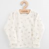 Detské bavlnené tričko s dlhým rukávom New Baby Kindergarten kvetinky - 104 (3-4r)