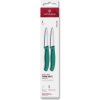 Victorinox - Sada kuchynských nožov na zeleninu SWISS CLASSIC 8 cm 2 ks tyrkysová 6.7604.2C1