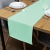Biante Dekoračný behúň na stôl Rongo RG-019 Mintový 35x160 cm
