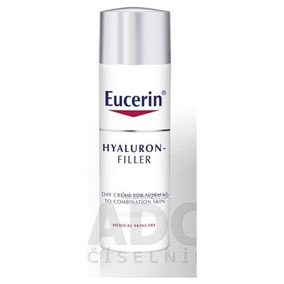 Eucerin HYALURON-FILLER denný krém proti vráskam intenzívny vyplňujúci krém pre normálnu a zmiešanú pleť 50 ml