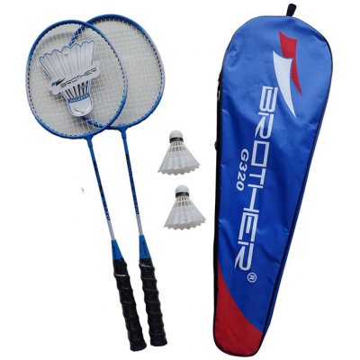 Acra BROTHER G320 Sada badmintonové pálky + košíček