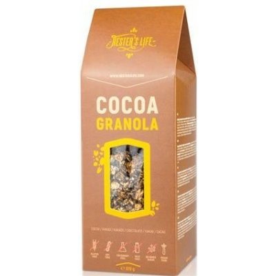 Hester´s Life Bezlepková granola kakaová bez pridaného cukru (320g)