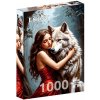 Puzzle Dáma a vlk 1000 dielikov