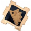 Drevené puzzle FunnyTouch - Masážny ježko, Čierna