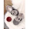 BK Dámske šedé papuče panda 37041_151 sivá 39-41