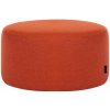 Noo.ma Pouf Folk Low, terracotta wool