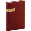 Denní diář 2026 Twill bordó-zlatý