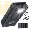 LED Solárna Powerbanka s USB-C+USB-A*2 portami, 26800 mAh - Ideálna na Cestovanie