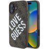 Guess PU Leather 4G Big Love Logo MagSafe Zadní Kryt pro iPhone 16 Brown GUHMP16SP4PLGWW