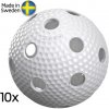 Salming Aero Ball White 10-pack