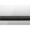 AlcaPlast M1712-8 - Ovládacie tlačítko pre WC moduly, chróm-mat/čierna-lesk