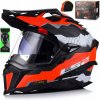 Motocyklová prilba LS2 MX701 Explorer C Trick M.Wh. Red M