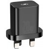Baseus sieťová nabíjačka Super Si (CCSUP-K01) – UK zástrčka, USB-C, Quick Charge 20W, čierna