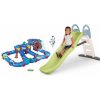 Set šmykľavka s dvojitou vlnou a poschodová vodná dráha Toboggan Life Smoby dĺžka šmyku 200 cm s vodotryskom