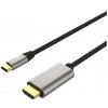 Video kabel FIXED s konektory USB-C/HDMI, USB-C 3.1 Gen 2 18Gbps, HDMI 2.0 4K60Hz, 2m, šedý FIXHU-CHDMI-GR
