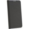 Púzdro knižkové LUNA BOOK CARBON pre HUAWEI P40 LITE - čierne