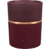 Nádoba na čajové sviečky Blush Bordeaux sklo 12,5 cm x priemer 10 cm bobuľová fa