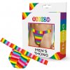 Pánske tangá Svenjoyment Rainbow One Size - elastický materiál