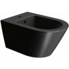 GSI KUBE X COLOR KUBE X bidet závesný 36x55cm, čierna mat 9465126