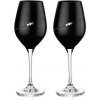 Diamante Sihouette black poháre na víno 360 ml, 2 ks