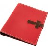 Kožený diár A5 červený