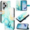 VSETKONAMOBIL 111472 ART MARBLE Peňaženkový kryt pre Honor 400 Pro 5G GREEN