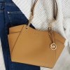 Michael Kors Jet Set Chain shoulder bag hnedá