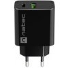 Univerzálna nabíjačka Natec RIBERA 20W 1X USB-A + 1X USB-C, čierna NUC-2062