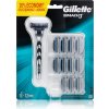 Gillette Mach3 holiaci strojček 1 ks + náhradné žiletky 12 ks