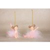Dekorácia MagicHome Vianoce, Baletka, polyresin, závesná, 9x4x7,5 cm