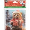 CRAFT ID Diamantové maľovanie Vianočné prianie Medvedík a Snehuliak 13 x 13 cm