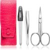 DuKaS Premium Line Solingen nožničky na nechty 1 ks + zafírový pilník 8 cm + pinzeta so zošikmeným koncom 1 ks