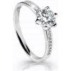 Cutie Jewellery prsteň z bieleho zlata so zirkónmi Z6149W