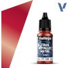 VALLEJO TRUE METALLIC 77.126 Červená metalická akrylová airbrush farba 18 ml (VALLEJO 77.126 TRUE METALLIC METAL BASE RUBY RED / ROJO RUBI / 18ml / 0.6 fl.oz.)