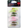 Fox Rage Gumová Nástraha UV Micro Spikey Mixed Colour Pack 4 cm 8 ks