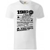 1982 v kocke - Tričko z organickej bavlny - M ( Biela )