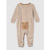 GAP Baby overal bear Hnedá 12-18M Hnedá Hnedá