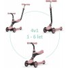 QPLAY Kolobežka / odrážadlo Sema Pink, vek 1 - 6 rokov, do 50 kg čierna