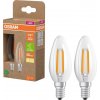 OSRAM HOMELIGHTING 4099854255472 LED En.trieda 2021 A (A - G) E14 sviečkový tvar 2.2 W = 40 W teplá biela (Ø x v) 35 mm x 35 mm 2 ks; 4099854255472