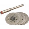 Extol Craft 73421 | Diamantové kotúče pre priamu brúsku priemer 22x0,6 mm, Z180 - balenie 5 ks
