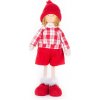 Dekorácia MagicHome Vianoce, Chlapček v károvanej košeli, 32 cm