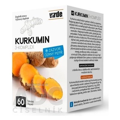 VIRDE KURKUMIN 3-KOMPLEX cps 1x60 ks