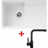Sinks ULTIMA 790 Milk + ENIGMA S čierná matná