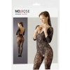 NO:XQSE - sieťované body - kvetinový vzor - čierne S-L