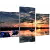 Západ slnka v prístave - obraz na stenu (Obraz 90x60cm)