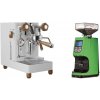 Lelit MaraX3 PL62X3, white + Eureka Atom 60, kawasaki green
